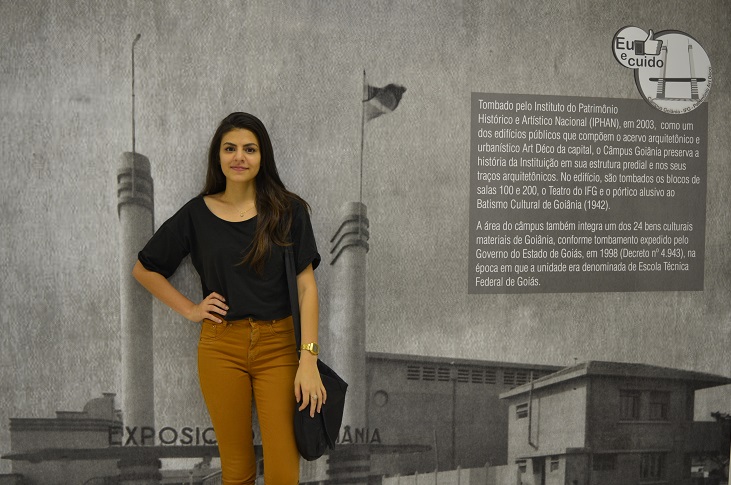 Beatriz Souza Queiroz é aluna do Bacharelado em Turismo, do Câmpus Goiânia, e foi a única representante de Goiás aprovada na seleção
